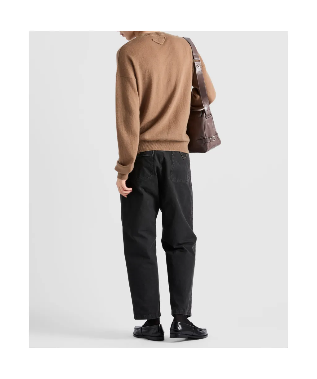 Logo Detailed Wide-Leg Jeans