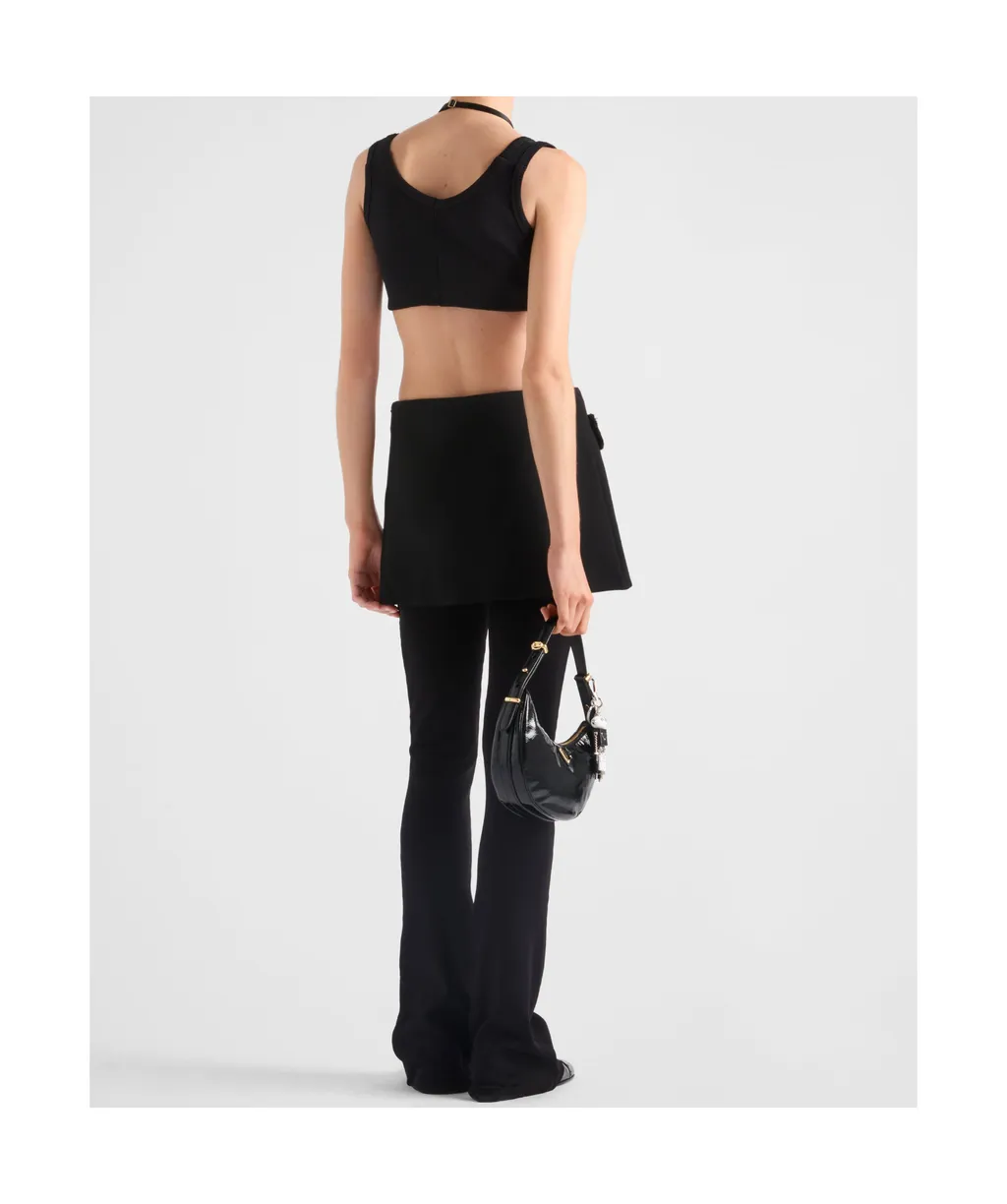 Sleeveless Knitted Cropped Top