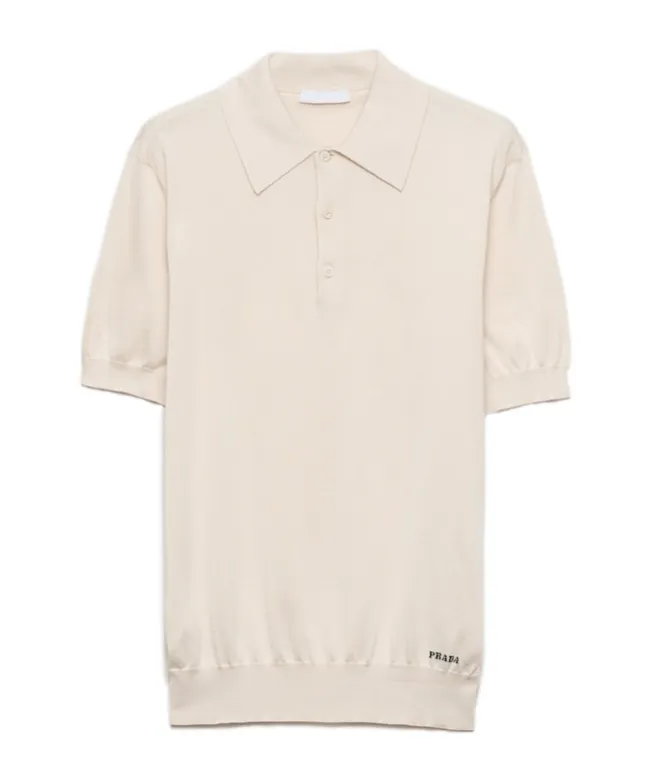 Logo-Jacquard Short-Sleeved Polo Shirt
