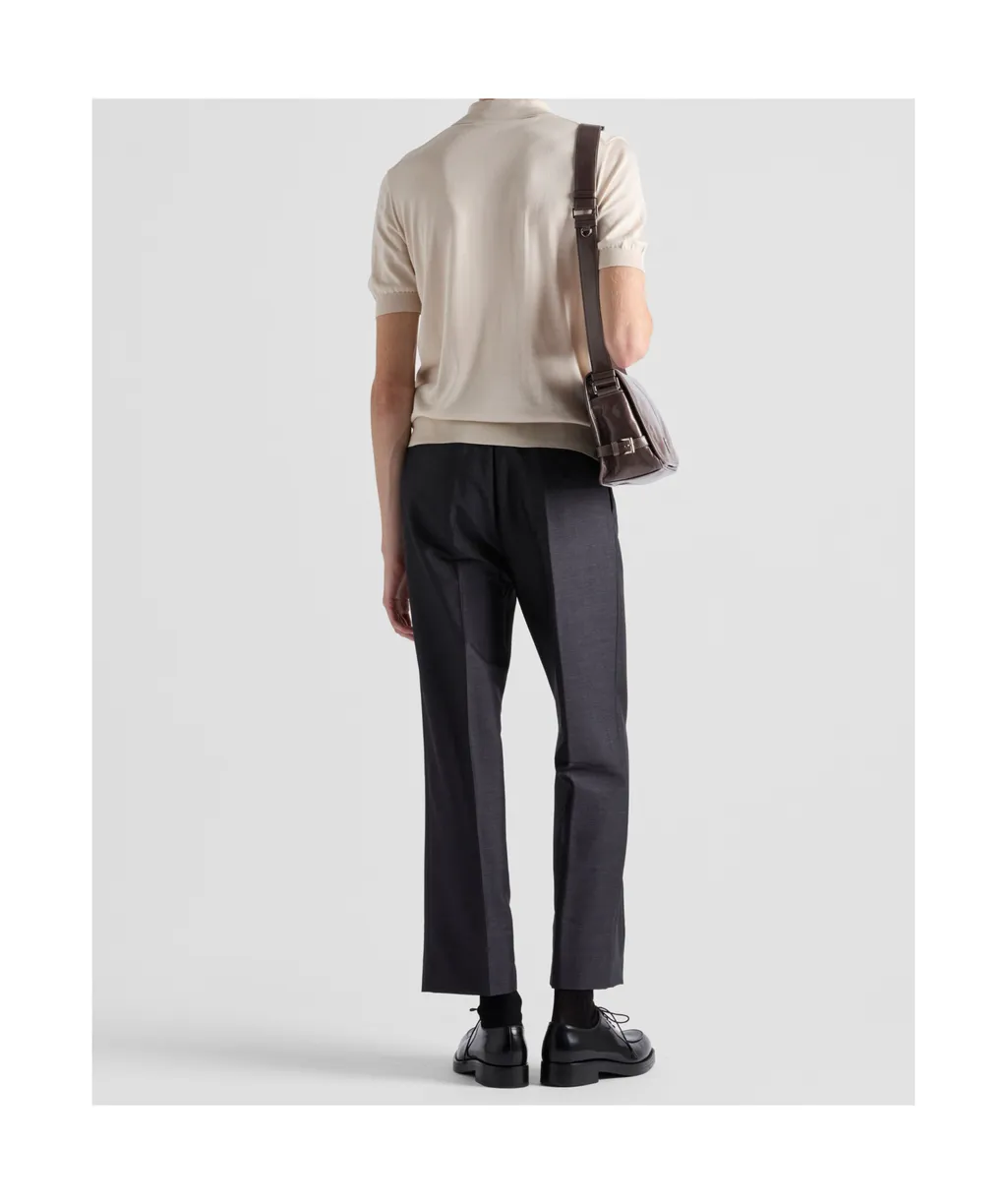 Logo-Jacquard Short-Sleeved Polo Shirt
