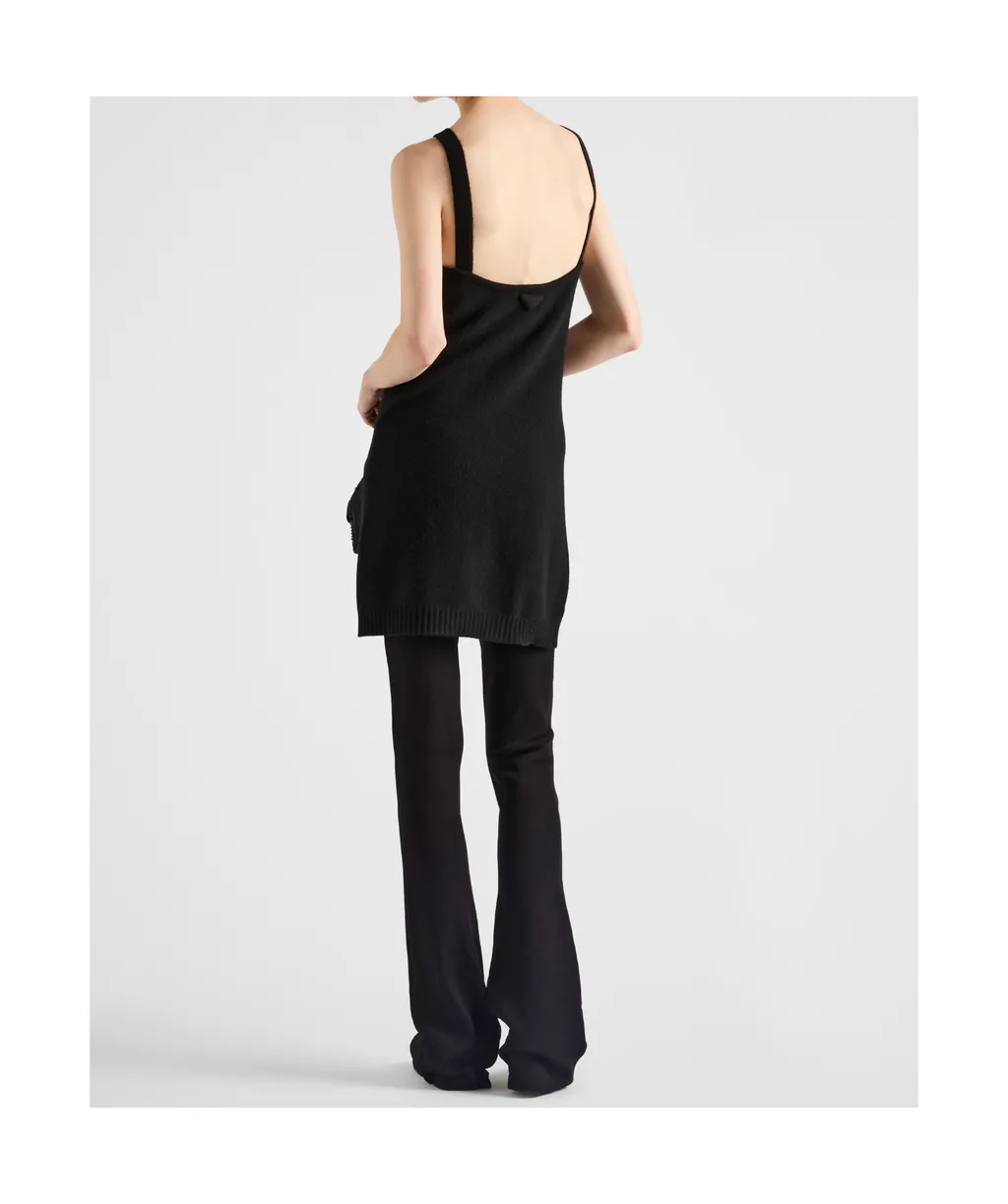 Bow Detailed Low Back Mini Dress