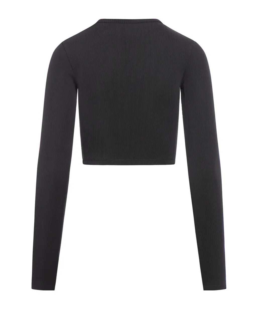 Long-Sleeved Cropped Top