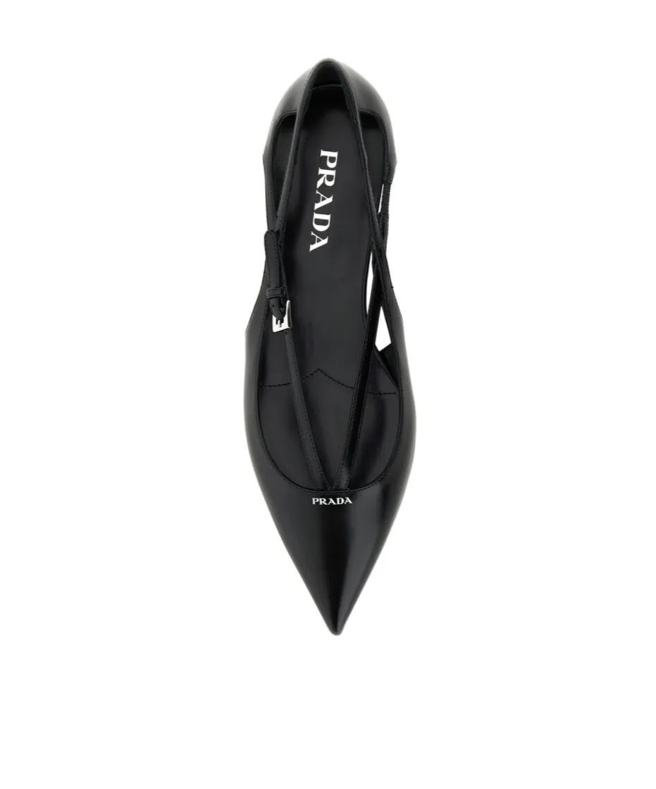 Pointed-Toe Ballet Flats