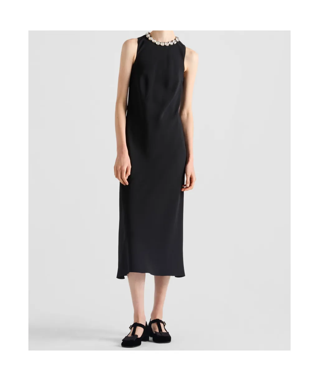 Embellished Sleeveless Midi Dress
