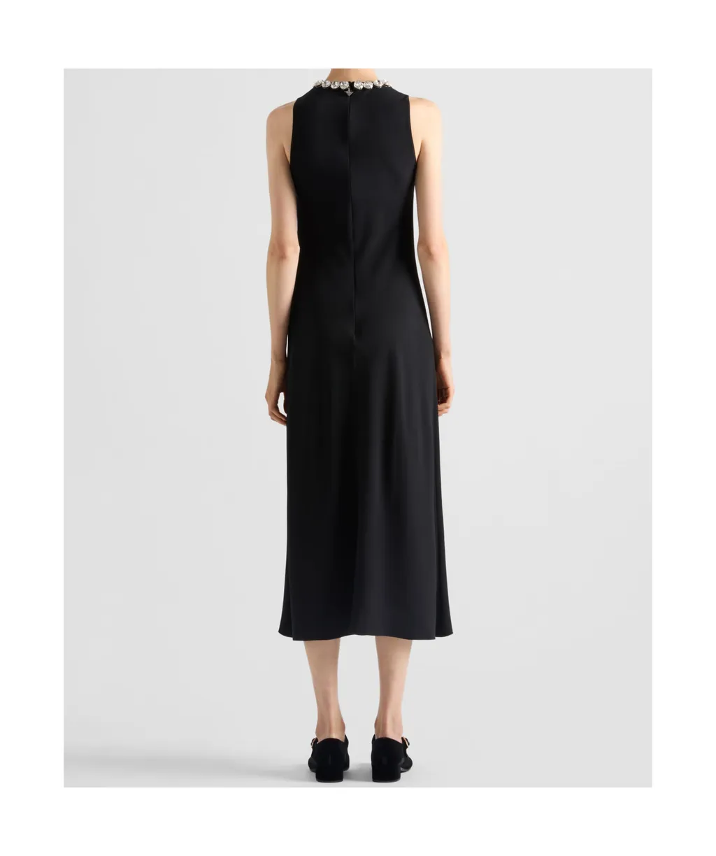 Embellished Sleeveless Midi Dress