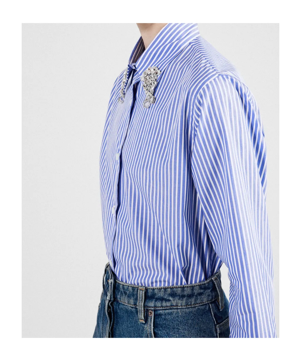 Striped Long-Sleeved Shirt