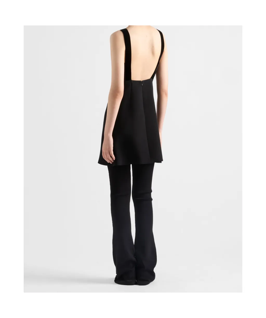 Bow Detailed Cady Mini Dress