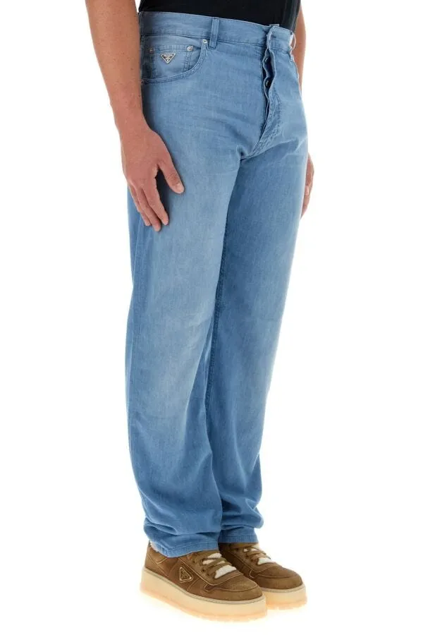 Light Denim Five-Pocket Jeans