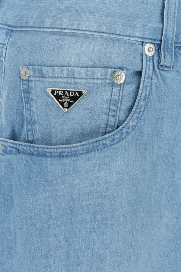 Light Denim Five-Pocket Jeans