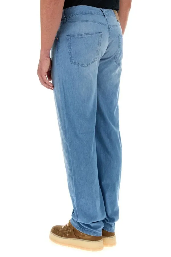 Light Denim Five-Pocket Jeans