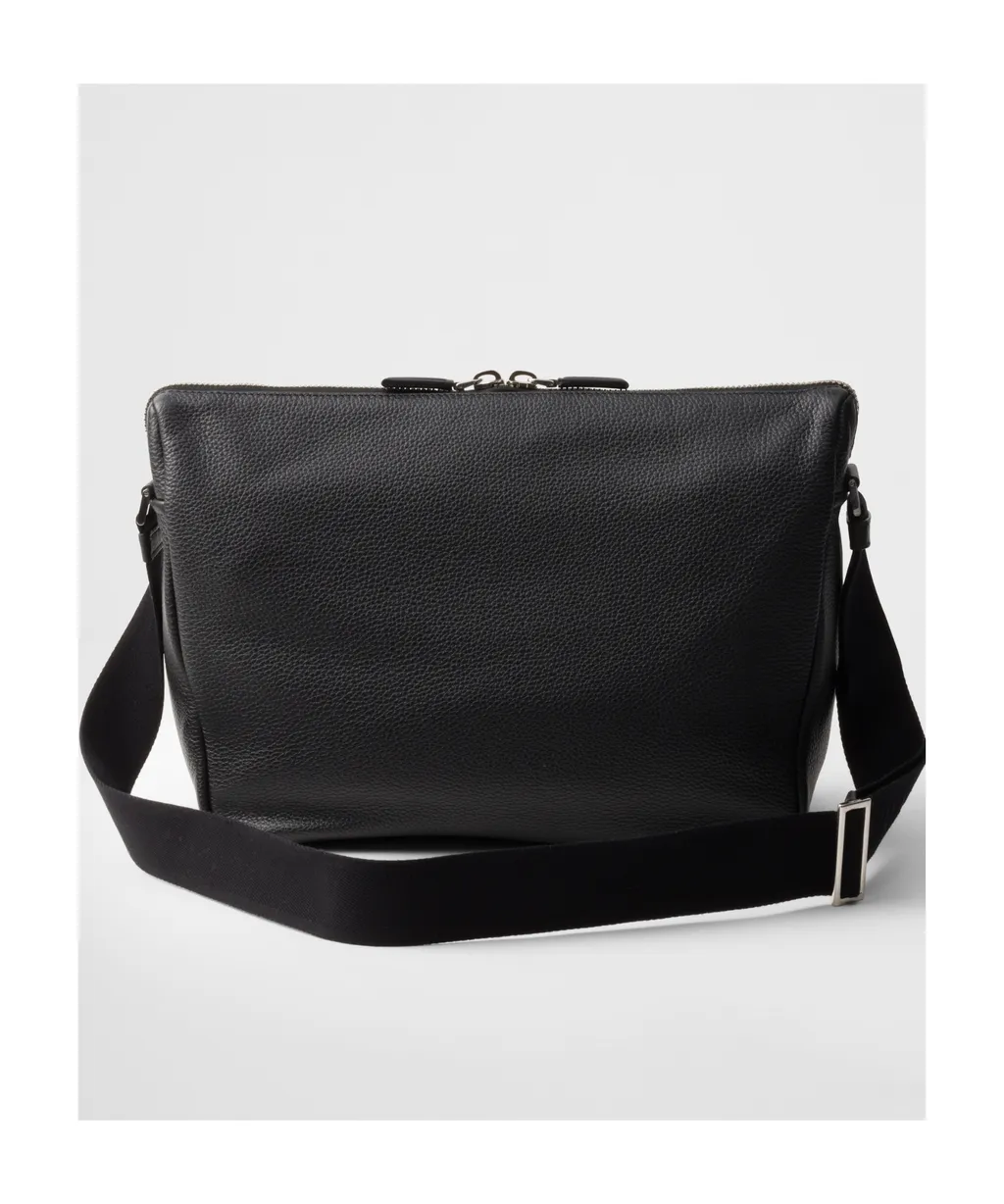 Logo Plaque Zipped Shoulder Bag