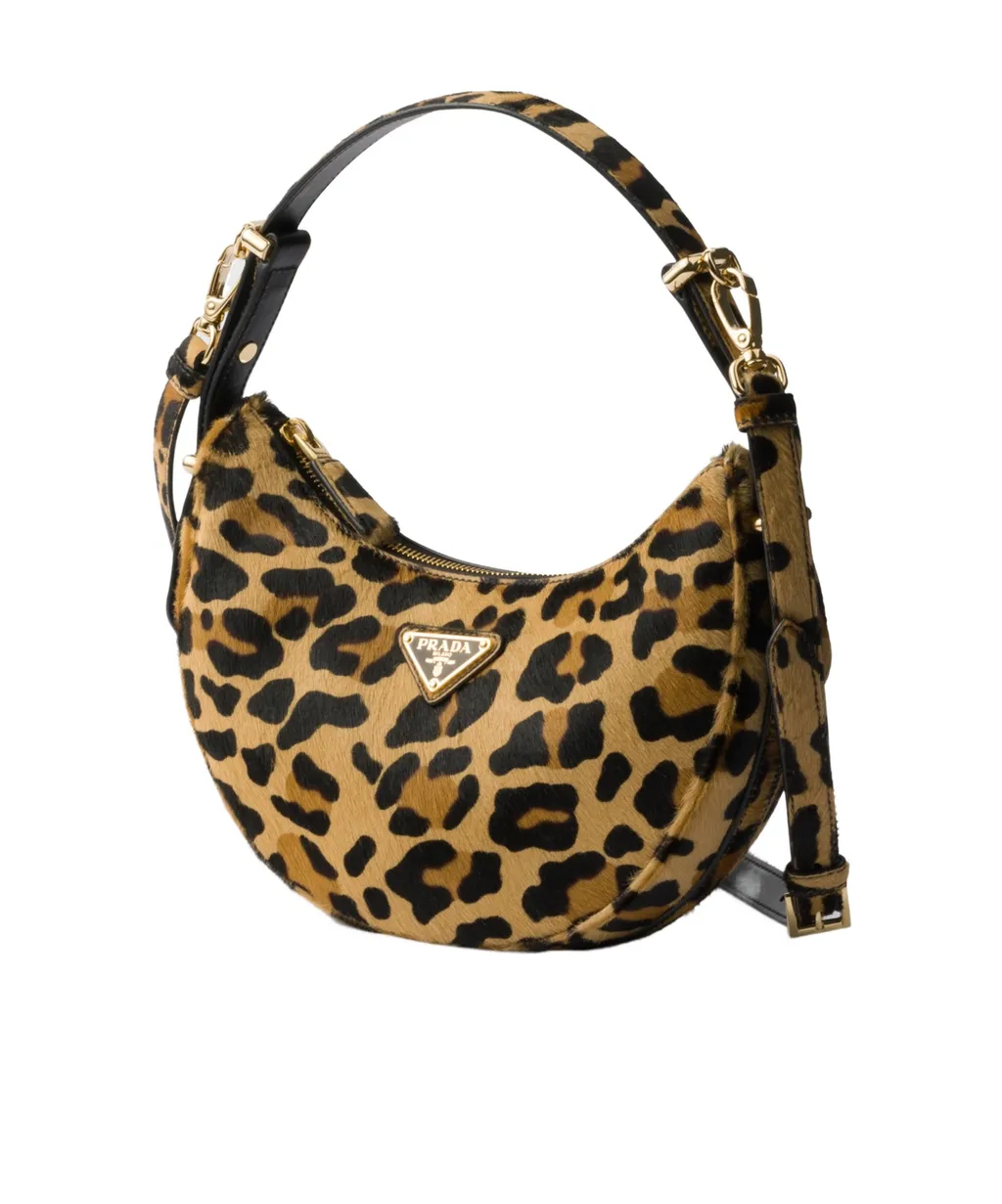 Arqué Printed Leather Shoulder Bag