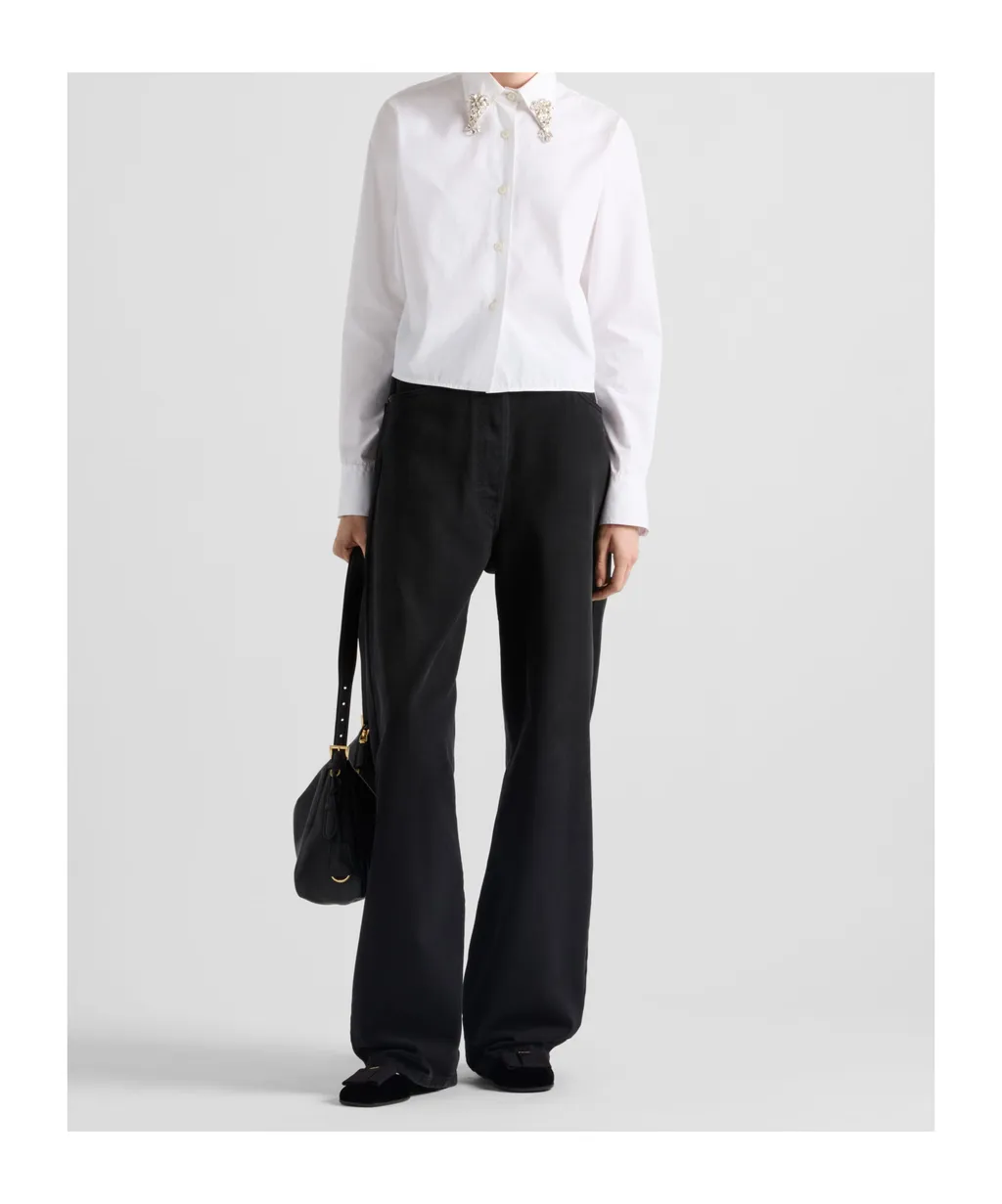 Embellished Button-Up Shirt