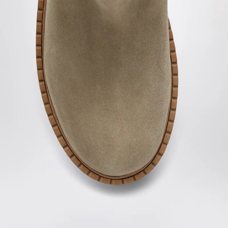 Triangle-Logo Slip-On Boots