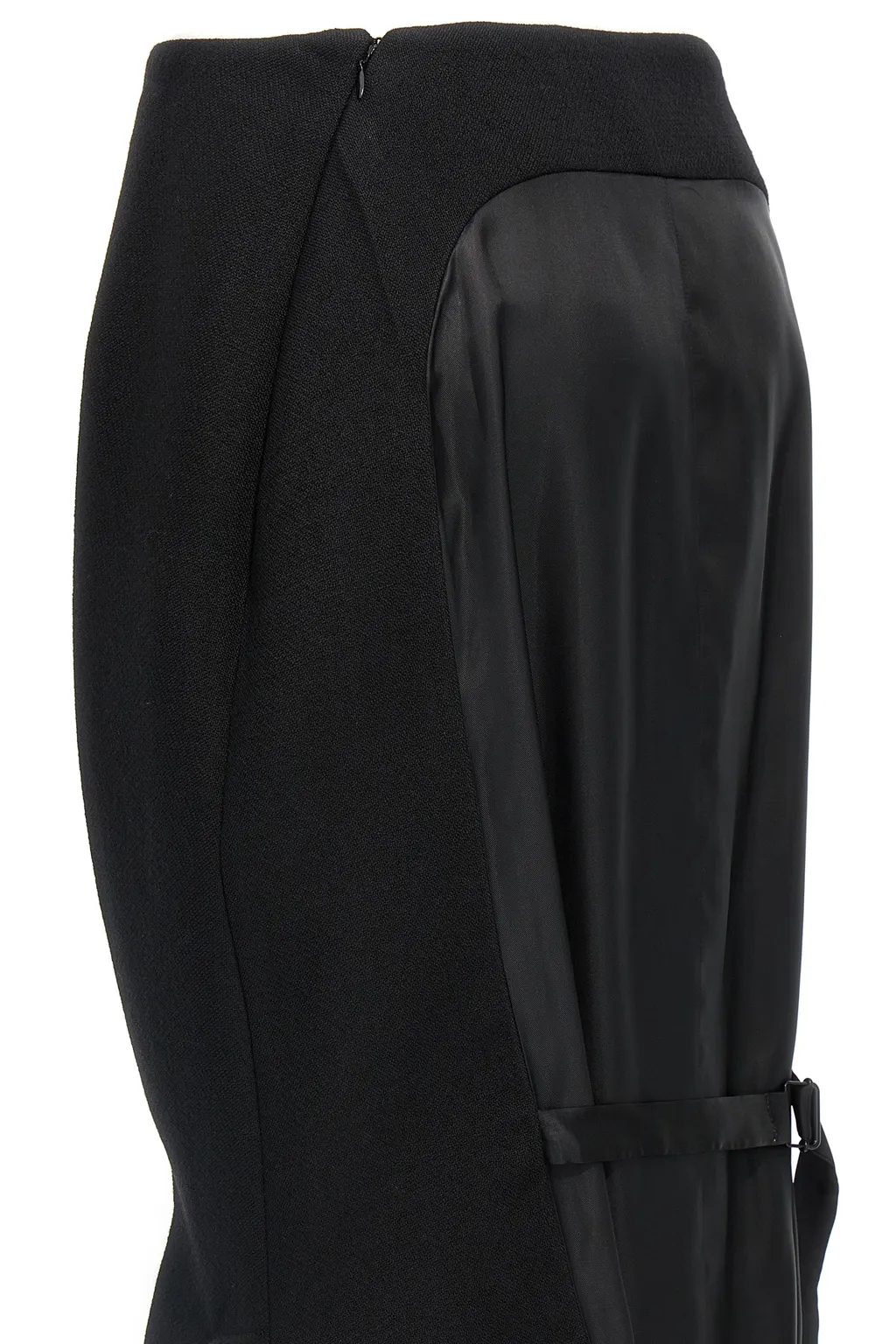 High-Waist Belted Skirt