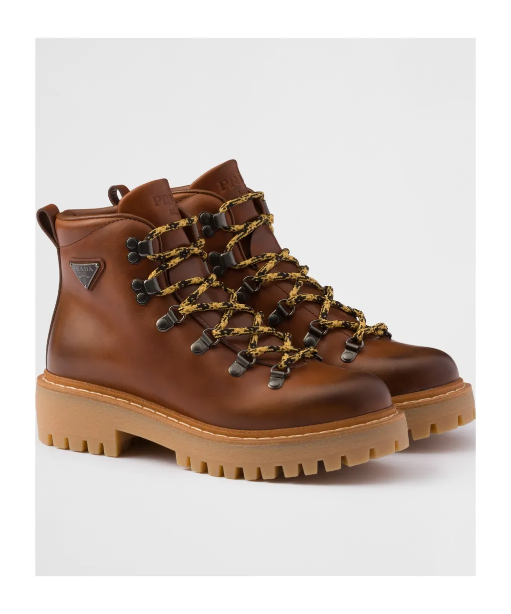 Leather Laced Booties