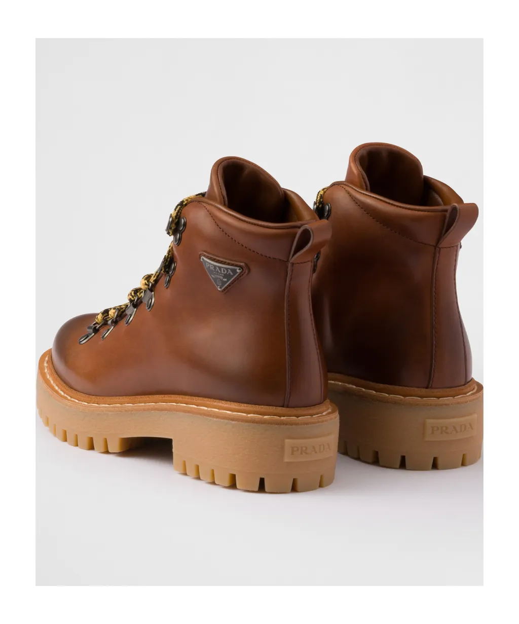 Leather Laced Booties