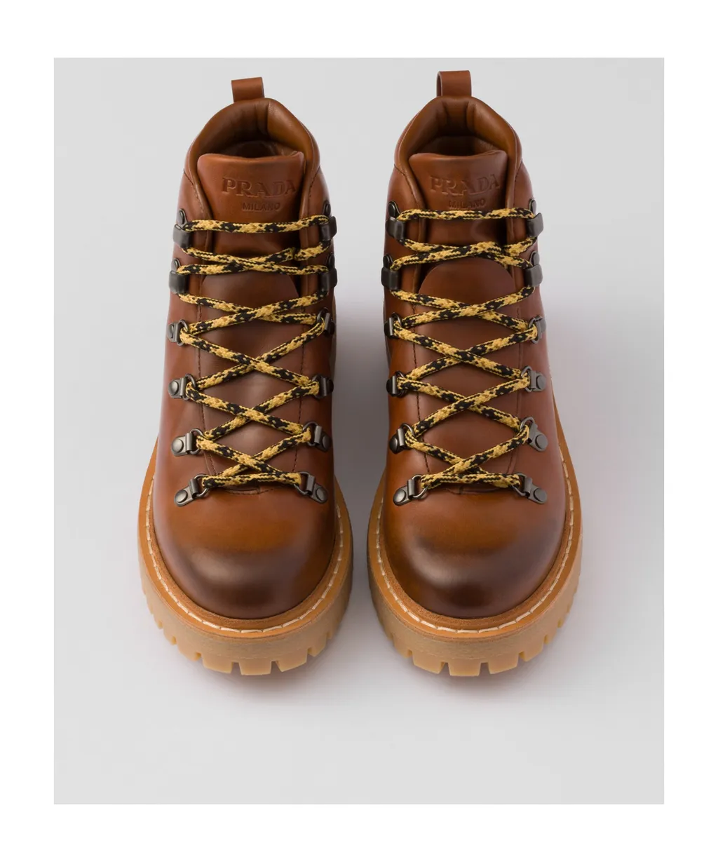 Leather Laced Booties