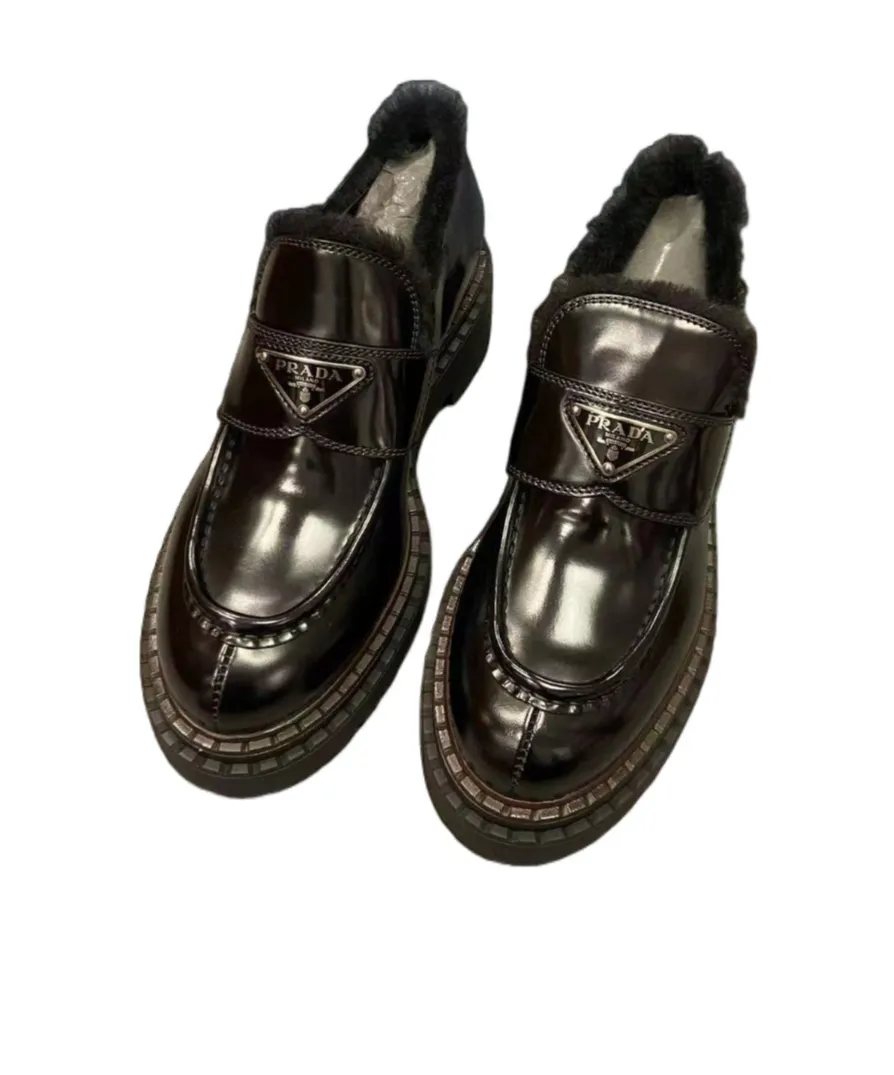 Round Head Loafer Shoes