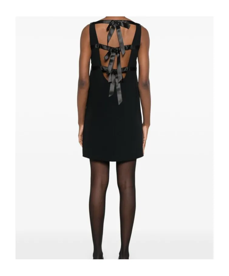 Logo Plaque Sleeveless Dress