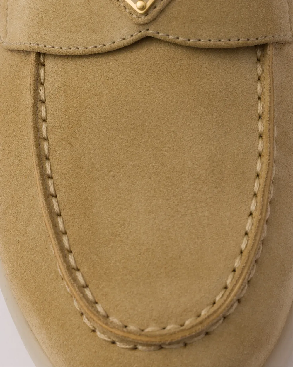 Triangle-Logo Slip-On Loafers