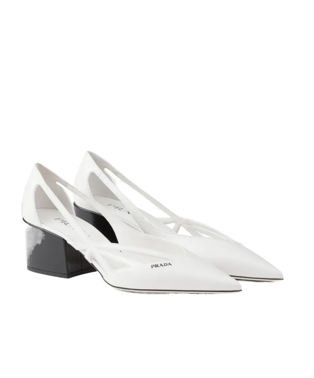Cut-Out Detailed Pointed Toe Pumps