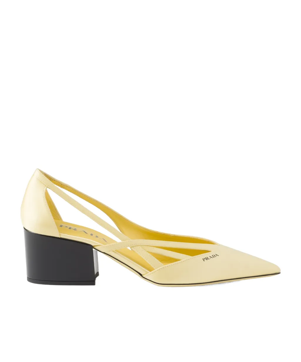 Cut-Out Detailed Pointed Toe Pumps