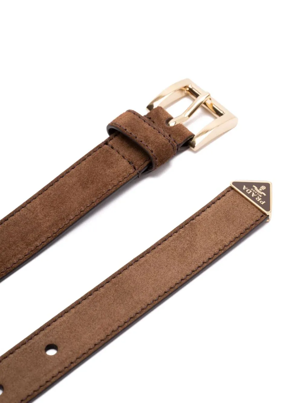 Logo Plaque Buckle Belt