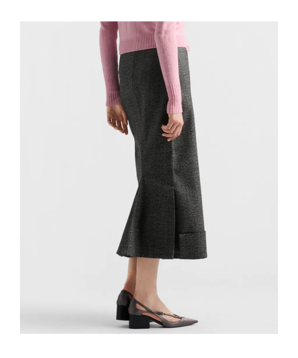 High-Rise A-Line Maxi Skirt