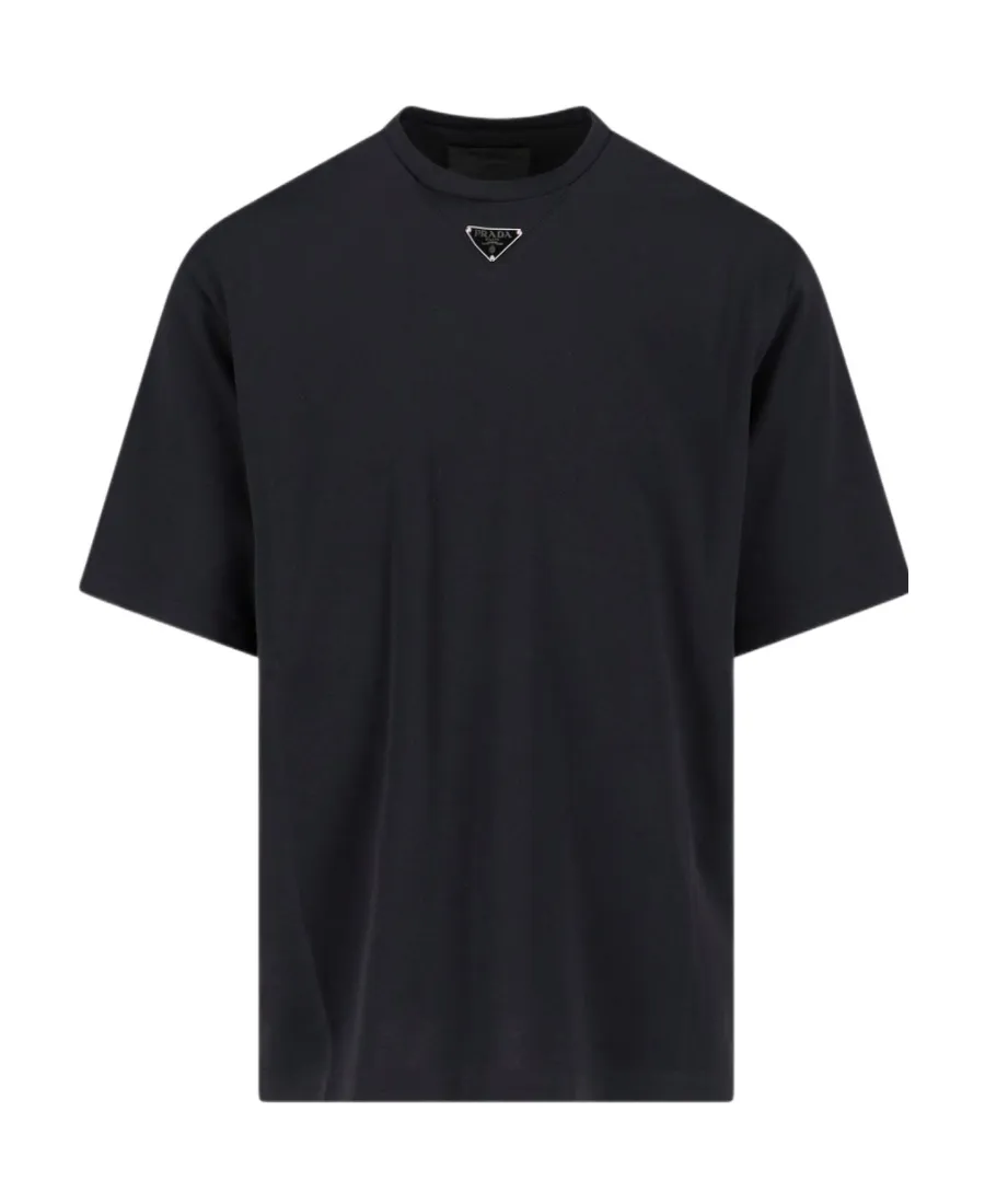 Logo Plaque Crewneck T-Shirt