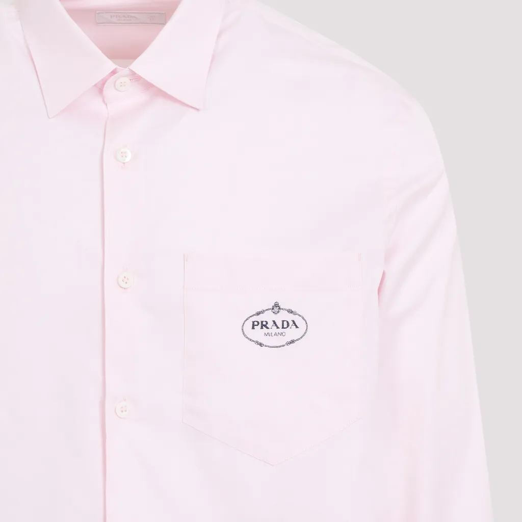 Long-Sleeved Button-Up Shirt