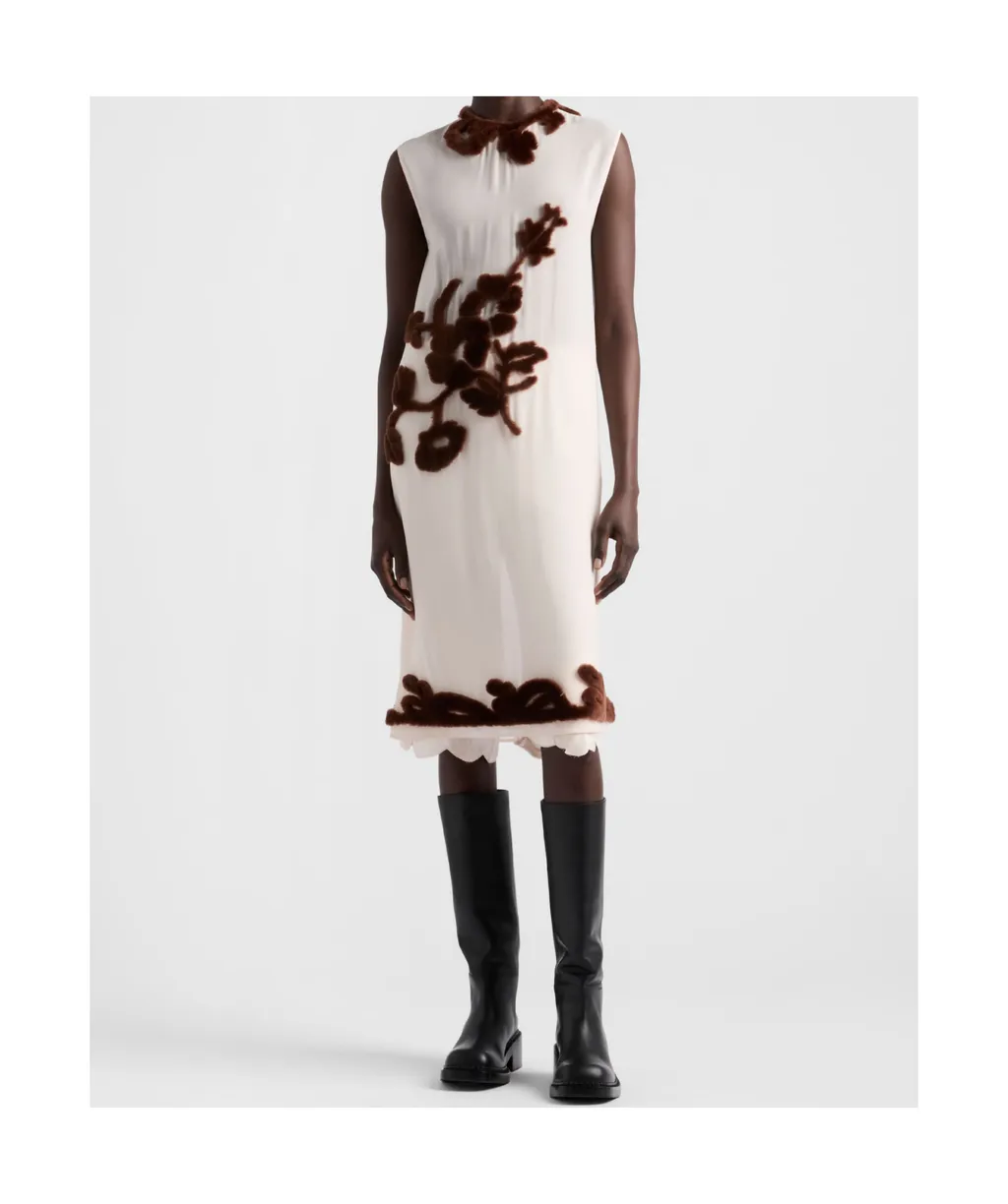 Embroidered Georgette Dress