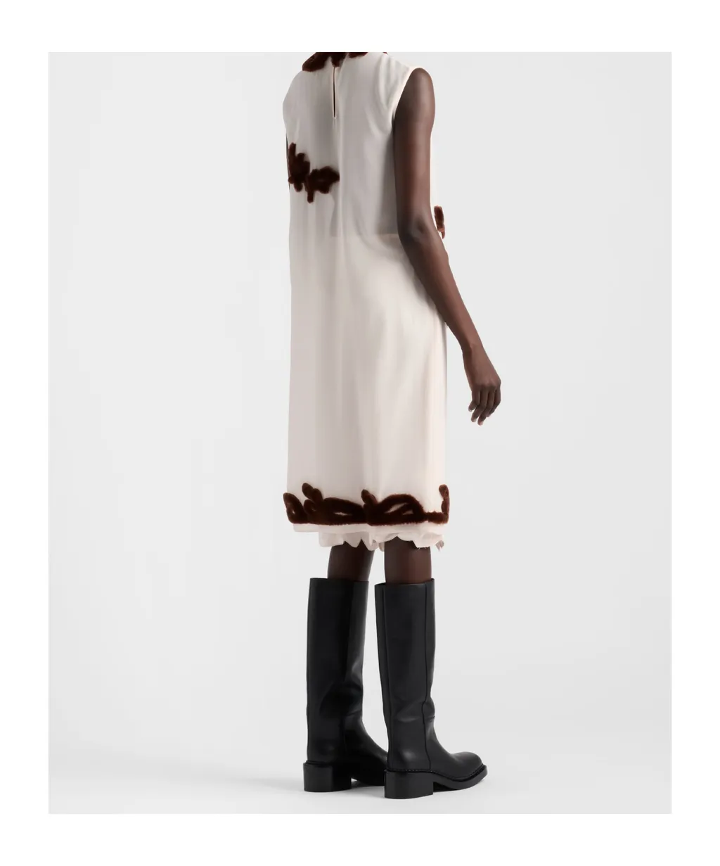 Embroidered Georgette Dress