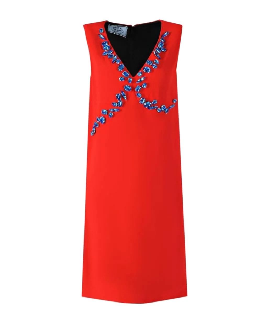 Sleeveless V-Neck Dress