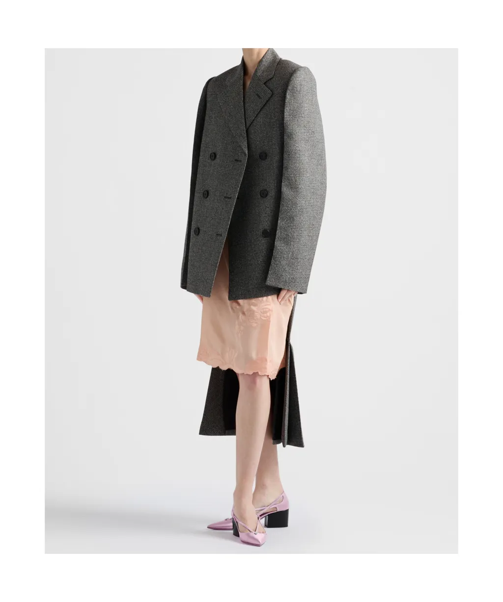 Embroidered Habutai Silk Skirt