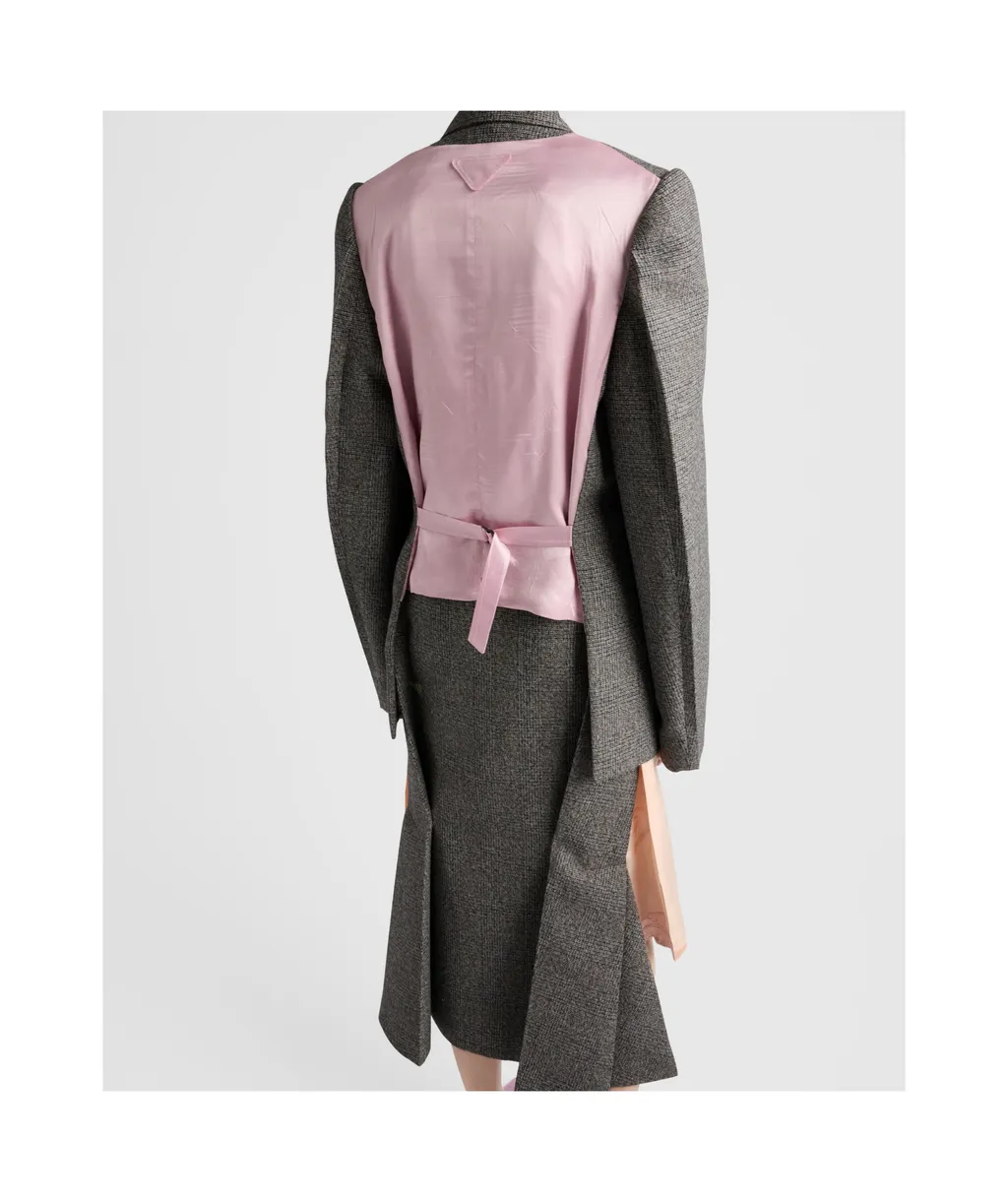 Double-Breasted Prince Of Wales Checked Jacket