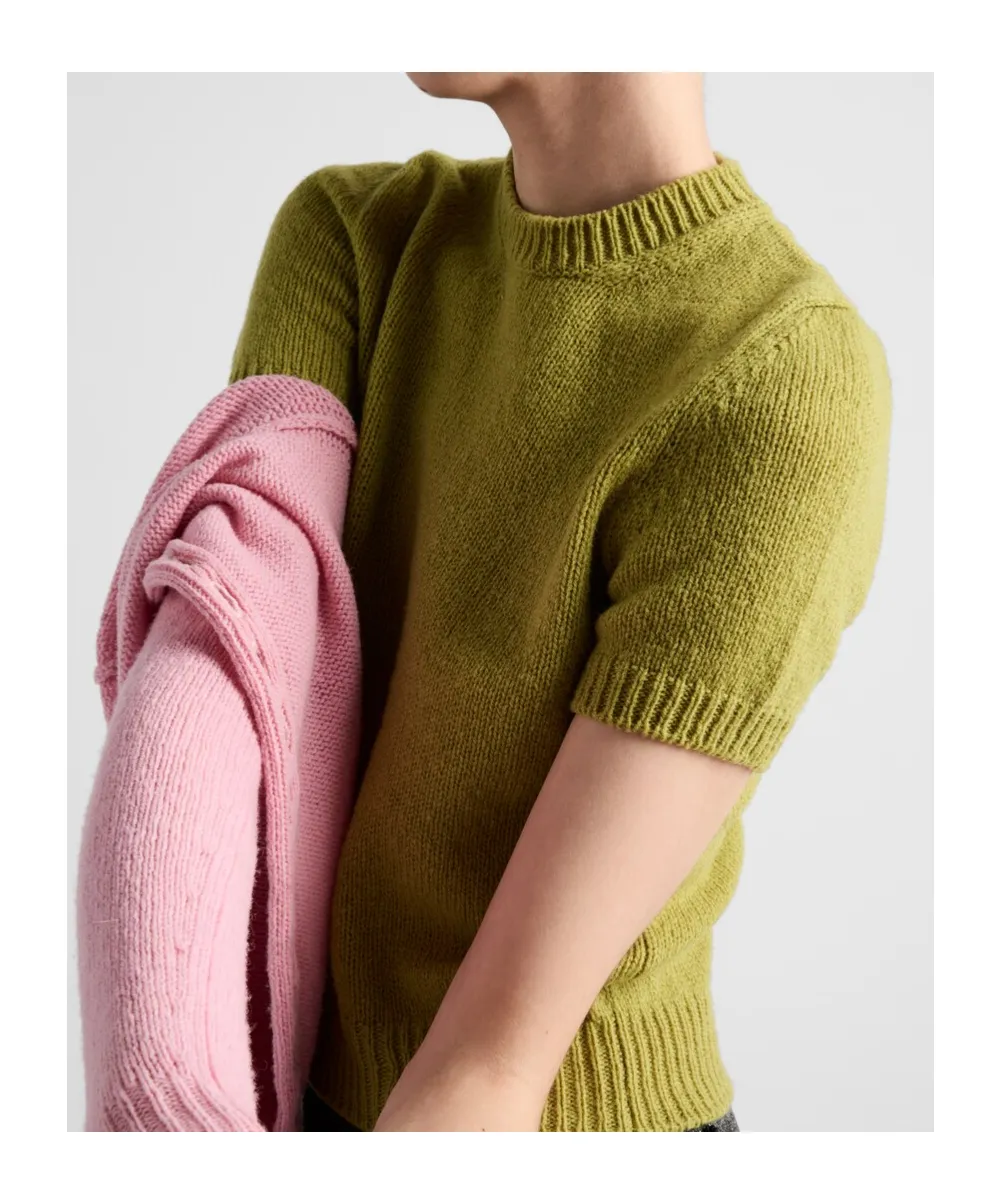 Ribbed Knit Crewneck Sweater