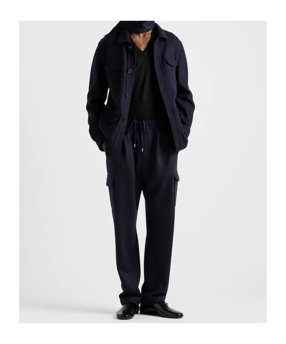 Logo-Patch Tapered Leg Cargo Pants