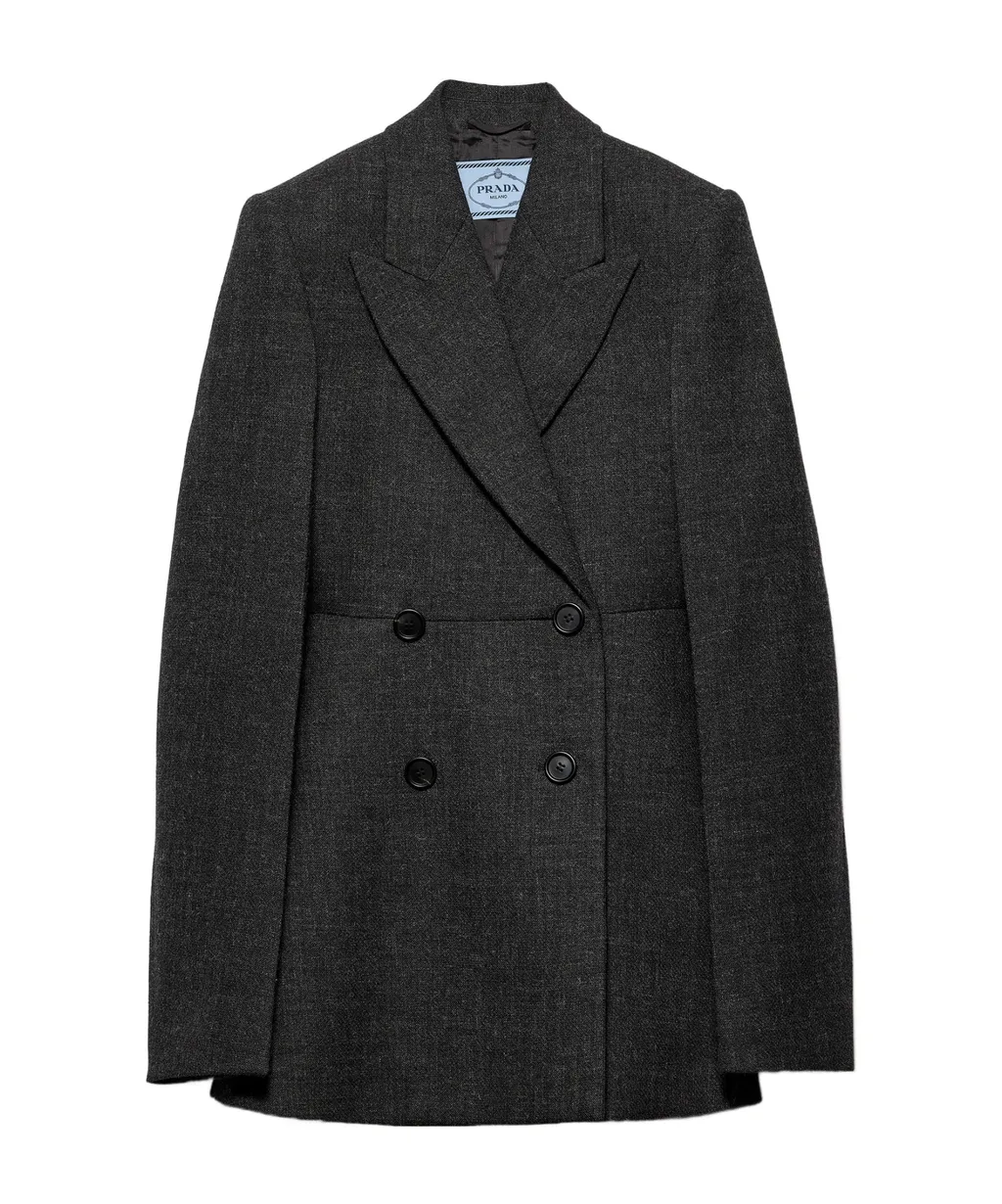 Double-Breasted Vintage-Look Rush Stitch Jacket