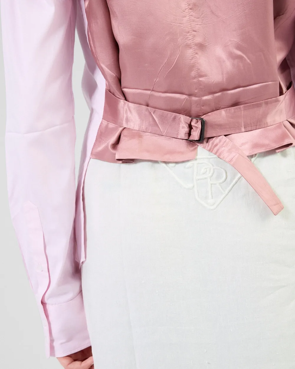 High Waist Logo Embroidered Maxi Skirt
