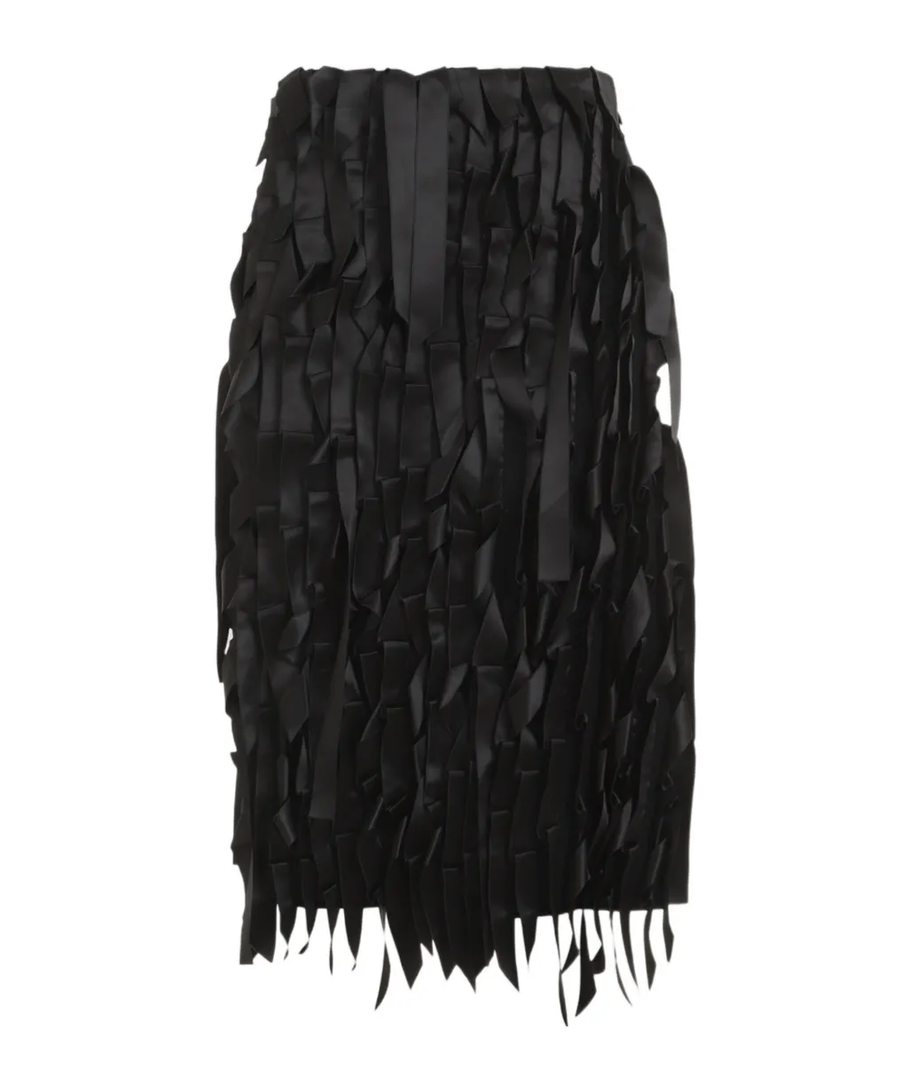 Fringe-Detailed Skirt