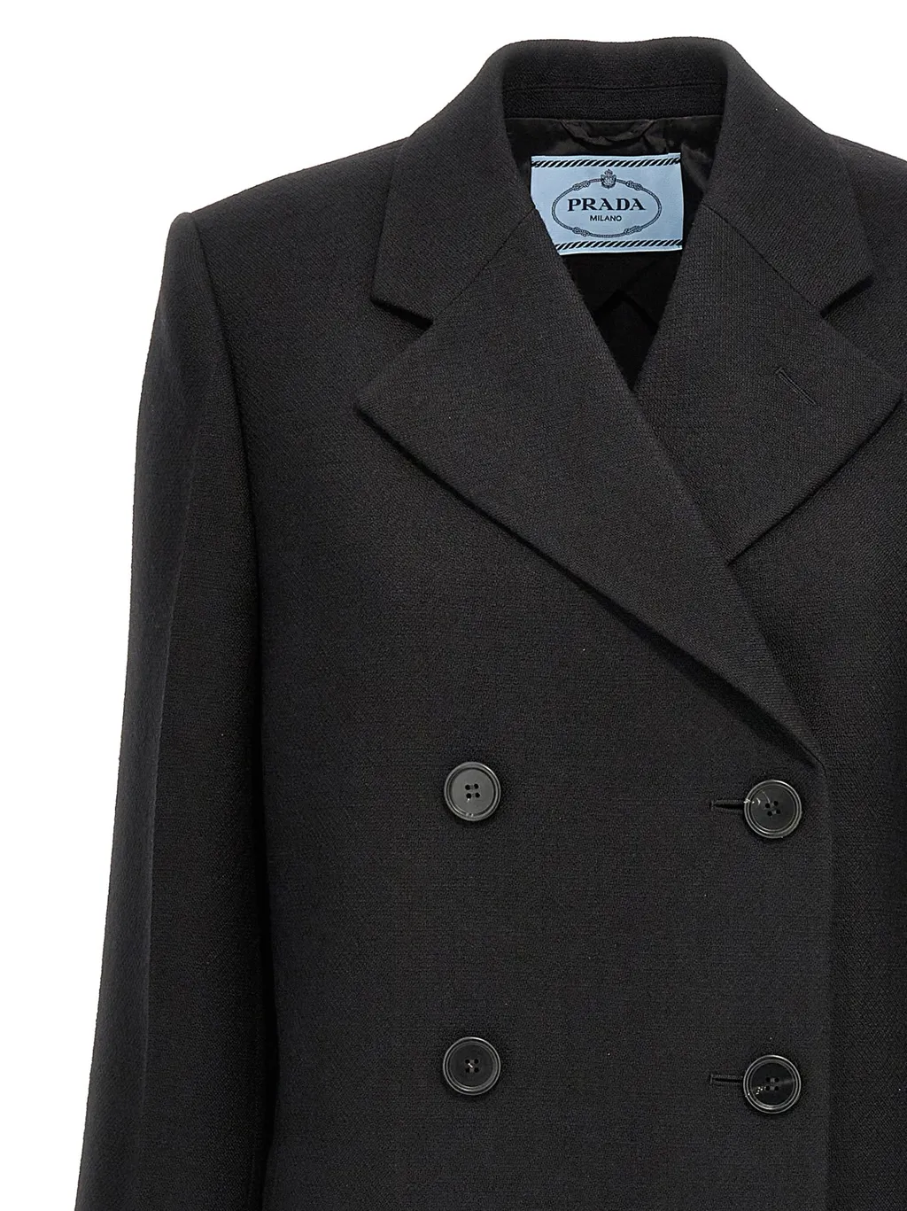 Double-Breasted Long Sleeved Coat