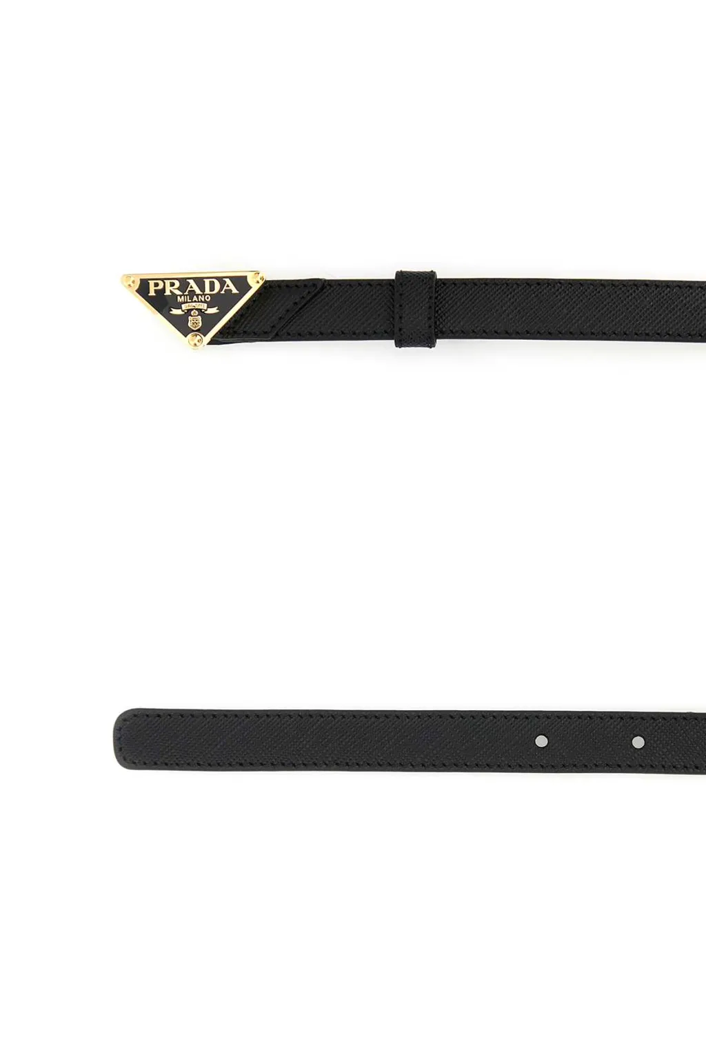 Triangle-Logo Buckle-Fastened Belt