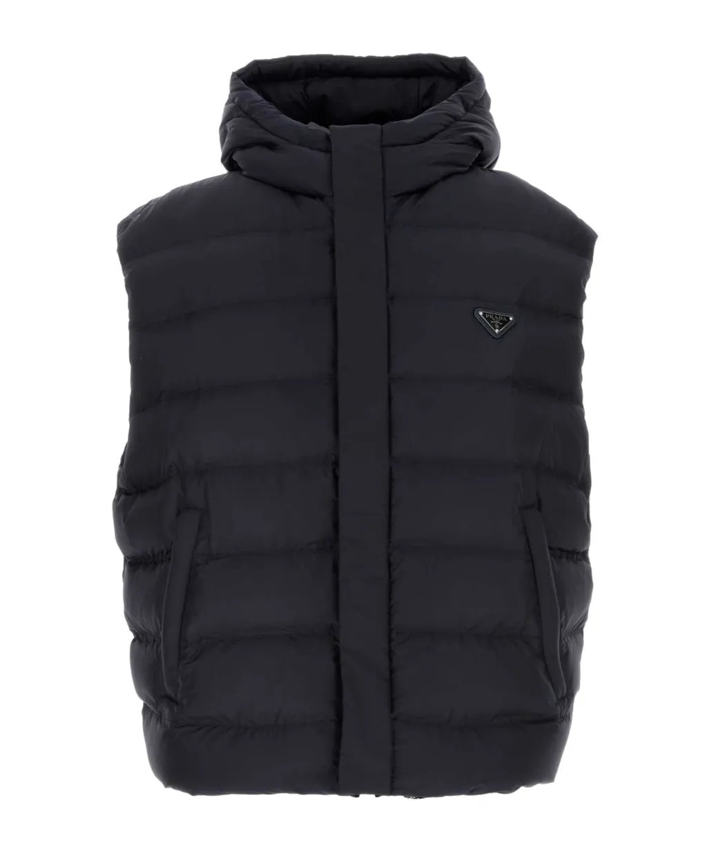 Technical Fabric Down Hoodie Vest