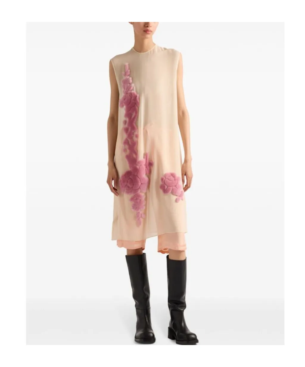 Embroidered Georgette Dress