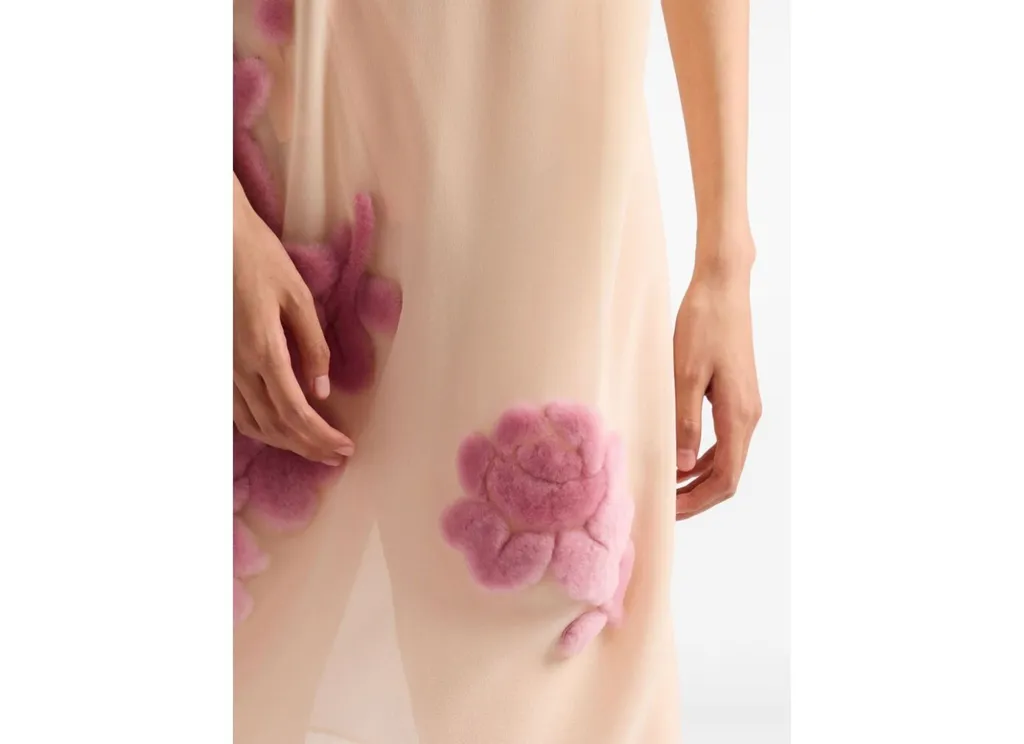 Embroidered Georgette Dress