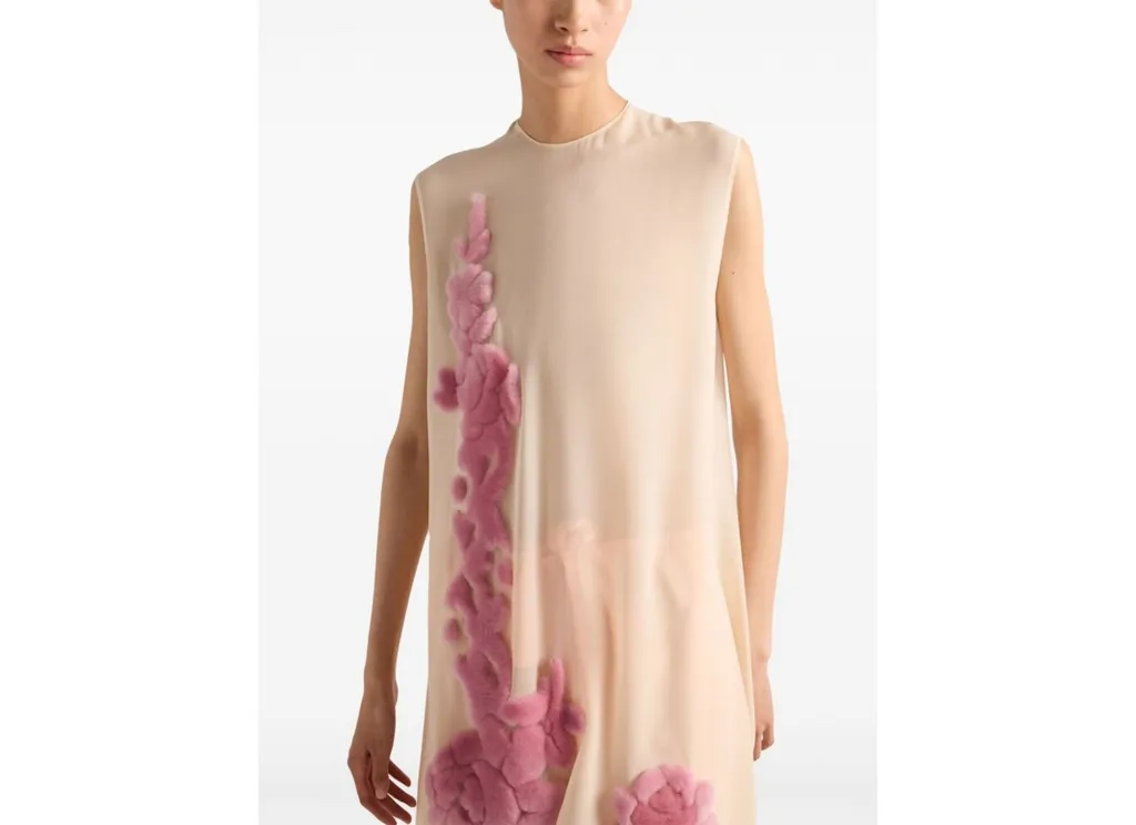 Embroidered Georgette Dress