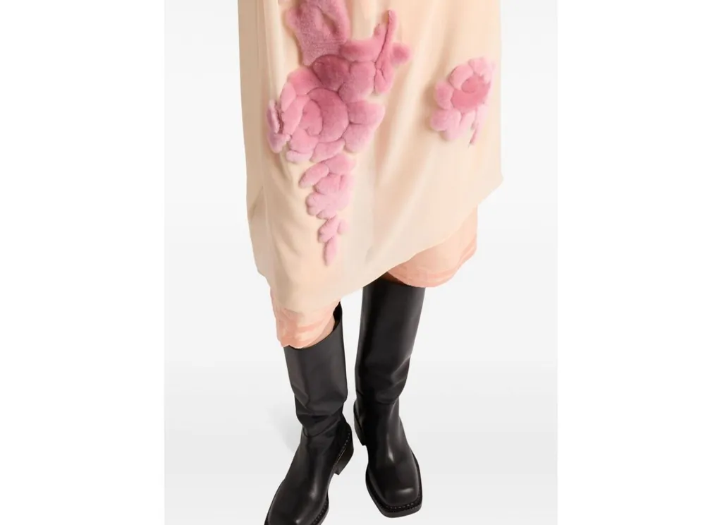 Embroidered Georgette Dress