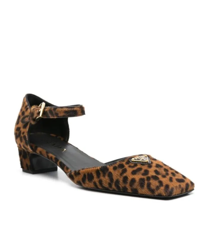 35Mm Leopard-Print Pumps