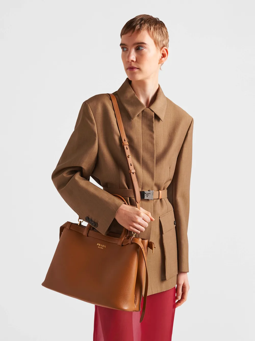 Medium Buckle Shoulder Bag